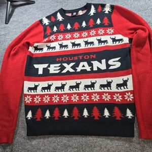 Houston Texans Christmas Sweater Size L NFL